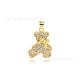 Water Diamond Zodiac Little Dog Car Keychain Female Han