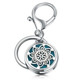 Perfume Key Chain Stainless Steel Essential Oil Diffuser (Option: 17 Style)