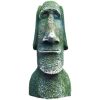 1pc World Heritage Chilean Easter Island Three-dimensional Moai Stone Statue Hand-painted Decorative Crafts Magnetic Refrigerator Stickers - Gray