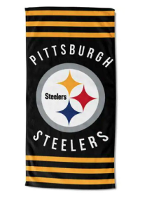Steelers OFFICIAL "Stripe" Beach Towel - 1NFL/72004/0078/RET
