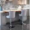 A&A Furniture,Swivel Velvet Barstools Adjusatble Seat Height from 25-33 Inch, Modern Upholstered Chrome base Bar Stools with Backs Comfortable Tufted