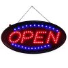 Ultra Bright LED Neon Open Sign Flash/Normal Lighting Store Business Sign Animated Motion - Black