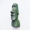 1pc World Heritage Chilean Easter Island Three-dimensional Moai Stone Statue Hand-painted Decorative Crafts Magnetic Refrigerator Stickers - Gray