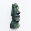 1pc World Heritage Chilean Easter Island Three-dimensional Moai Stone Statue Hand-painted Decorative Crafts Magnetic Refrigerator Stickers - Gray