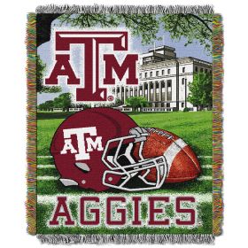 Texas A&M OFFICIAL Collegiate "Home Field Advantage" Woven Tapestry Throw - 1COL/05101/0034/RET