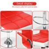 Jinsi Nan Bar stools : 360 Rotating Bar Stool with Armrest, Free-Lift Counter Height Bar Stool for Bar and Home Bars, bar stools Set of 2(red bar stoo