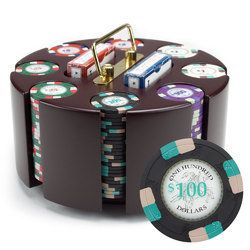 200ct Custom Claysmith Gaming Poker Knights Chip Carousel - CPPK-200CC