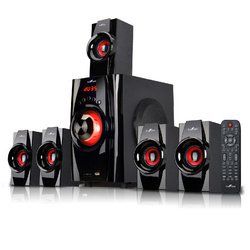 beFree Sound 5.1 Channel Surround Sound Bluetooth Speaker System- Red - BFS-410