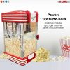 Commercial Popcorn Machine Also used in Home; Party; Movie Theater Style 4 oz. Ounce Antique 300 Watts Big Grande Size 5 Core-POP-850 - Red