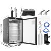 VEVOR Beer Kegerator, Dual Tap Draft Beer Dispenser, Full Size Keg Refrigerator With Shelves, CO2 Cylinder, Drip Tray & Rail, 32¬∞F- 50¬∞F Temperature