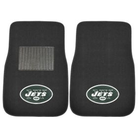 NFL - New York Jets 2-piece Embroidered Car Mats 18"x27" - 17593