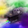 400W Fog Machine RGB LED Party Club DJ Fogger Rapid Heating Remote Control Wedding Stage Smoke Machine - Black