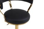 Bar Stools with Back and Footrest Counter Height Dining Chairs (1PCS/CTN) - as Pic