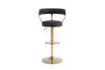 Bar Stools with Back and Footrest Counter Height Dining Chairs (1PCS/CTN) - as Pic