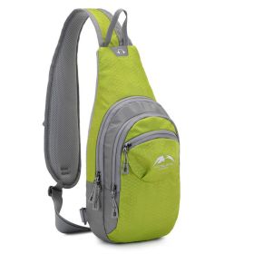 Multifunctional Single Shoulder Backpack For Outdoor Activities - Solid Green