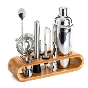 Bar Tools Cocktail Making 10-in-1 Cocktail Shaker Set Kit - Stainless Steel - Stainless Steel