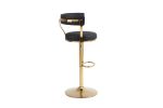 Bar Stools with Back and Footrest Counter Height Dining Chairs (1PCS/CTN) - as Pic