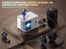 5G WiFi Mini Bluetooth Projector 4K Support, 300 ANSI HD 1080P Portable Video Projector, ¬±40¬∞ Vertical Keystone|Zoom|Timer, DBPOWER Smartphone Proje