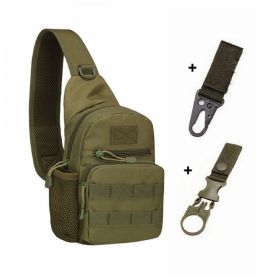 Tactical Shoulder Bag; Molle Hiking Backpack For Hunting Camping Fishing; Trekker Bag - A And 2 Hooks