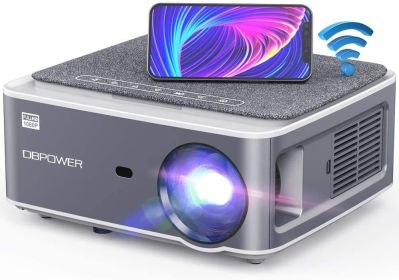 DBPOWER Native 1080P WiFi Projector;  Upgrade 9500L Full HD Outdoor Movie Projector;  Support 4D Keystone Correction;  Zoom;  PPT;  300" Portable Mini
