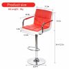 Jinsi Nan Bar stools : 360 Rotating Bar Stool with Armrest, Free-Lift Counter Height Bar Stool for Bar and Home Bars, bar stools Set of 2(red bar stoo