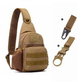 Tactical Shoulder Bag; Molle Hiking Backpack For Hunting Camping Fishing; Trekker Bag - K And 2 Hooks