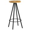 Bar Stools 2 pcs Solid Mango Wood - Brown