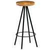 Bar Stools 2 pcs Solid Mango Wood - Brown