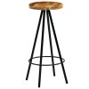 Bar Stools 2 pcs Solid Mango Wood - Brown