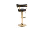 Bar Stools with Back and Footrest Counter Height Dining Chairs (1PCS/CTN) - as Pic