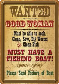 Wanted Good Woman Sign - 017-1588