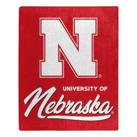 Nebraska OFFICIAL NCAA "Signature" Raschel Throw Blanket - 1COL/07060/0006/RET