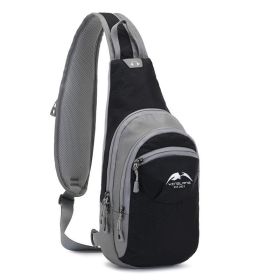 Multifunctional Single Shoulder Backpack For Outdoor Activities - Black