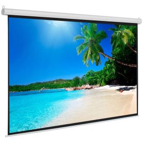 Leadzm 100 INCH 4:3 Manual Projector Screen Matte White - 100"