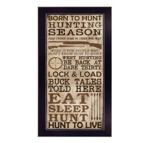 "Hunting Season" By Dee Dee, Printed Wall Art, Ready To Hang Framed Poster, Black Frame - as Pic