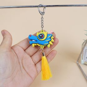 Creative Year Of The Dragon Backpack Keychain Charm (Option: Blue-D buckle)