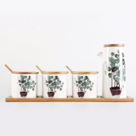 Restaurant Household Ceramic Seasoning Jar Set (Option: Set4)