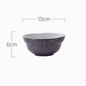 Creative Underglaze Color Tableware Household Dessert Ramen Bowl (Option: Chiliu-5.1inch)