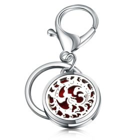 Perfume Key Chain Stainless Steel Essential Oil Diffuser (Option: 7 Style)