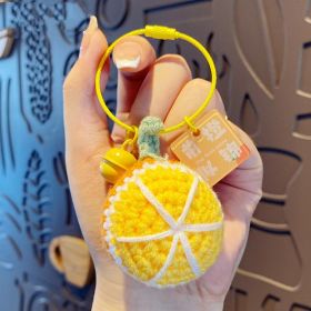Woven Wool Crocheted Persimmon Peanut Keychain (Option: Style8-OPP Bag Packaging)