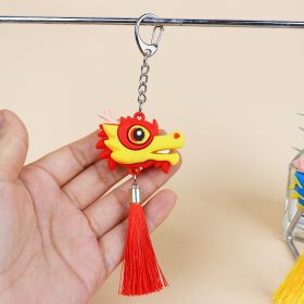 Creative Year Of The Dragon Backpack Keychain Charm (Option: Red-D buckle)