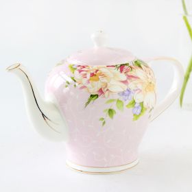 European Tea Set Afternoon Porcelain Teapot English (Option: Pink lady teapot)