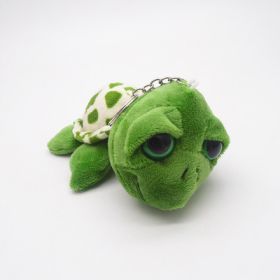 Colorful Turtle Big Eye Turtle Pendant Keychain (Option: Green-8CM)
