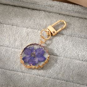 December Flower Keychain Pendants (Option: 1 Violet)
