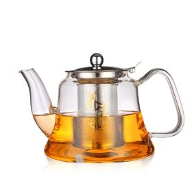 Induction Cooker Glass Kettle Household High-temperature Resistant Stainless Steel Liner (Option: 1201electromagnetic kettle)