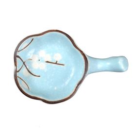 Creative Ideas Of Japanese Chopstick Holder Saucer Ceramics (Option: Light blue)