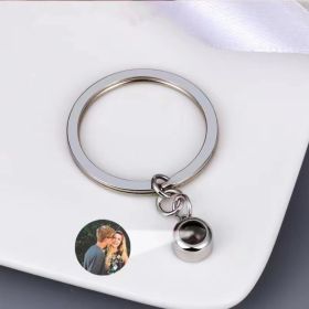 Projection Keychain Languages I Love Your Necklace Projection Customization (Color: Silver)
