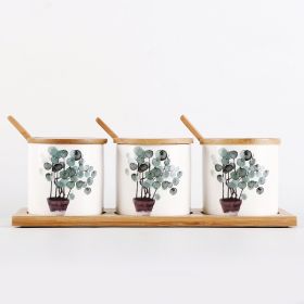 Restaurant Household Ceramic Seasoning Jar Set (Option: Set10)