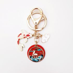 Good Luck Koi Cloud Keychain Pendant (Option: Red Fairy Deer)