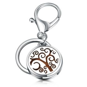 Perfume Key Chain Stainless Steel Essential Oil Diffuser (Option: 5 Style)